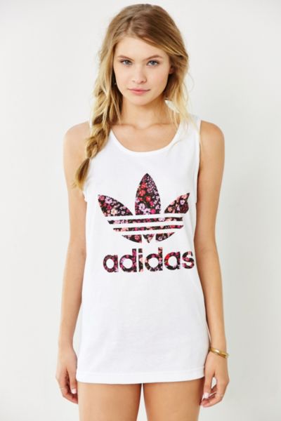 adidas double logo tank top