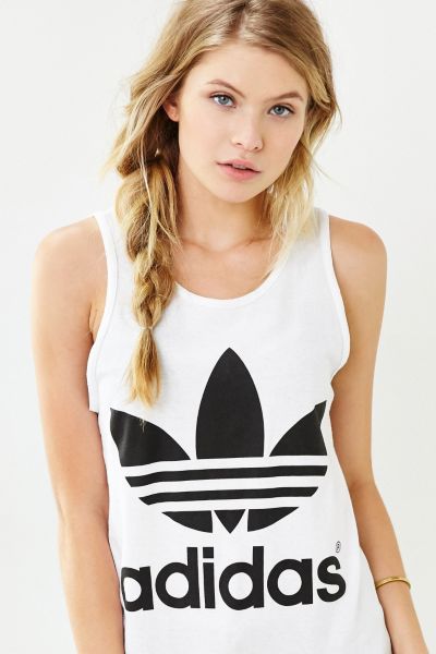 adidas double logo tank top