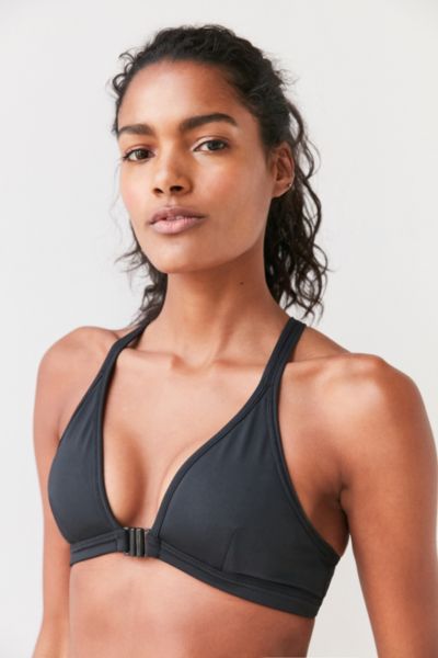 front clasp sports bra