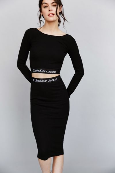 calvin klein jeans crop top
