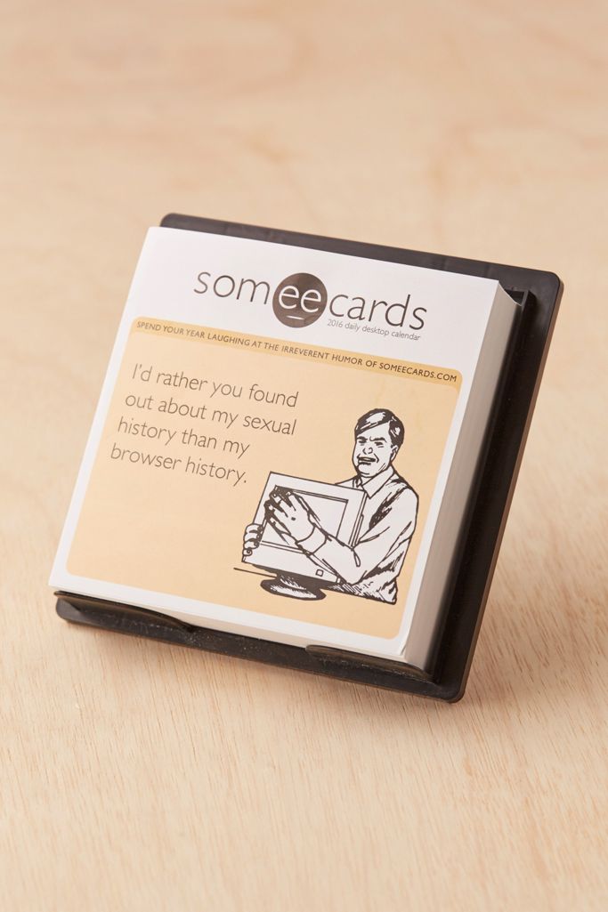 Tear Off ECards 2016 Calendar Urban Outfitters