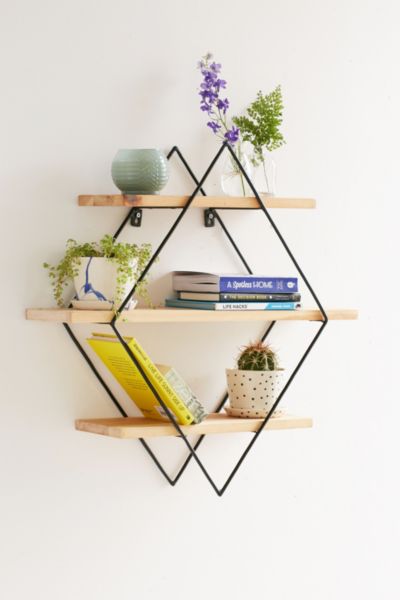 Diamond Cross Planes Wall Shelf | Urban Outfitters