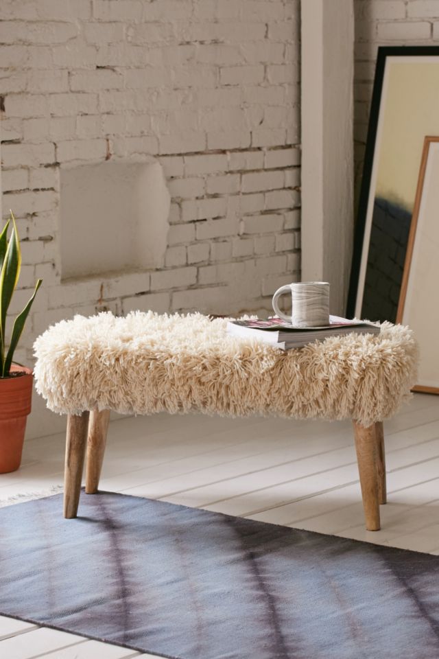 Shaggy Ottoman Urban Outfitters