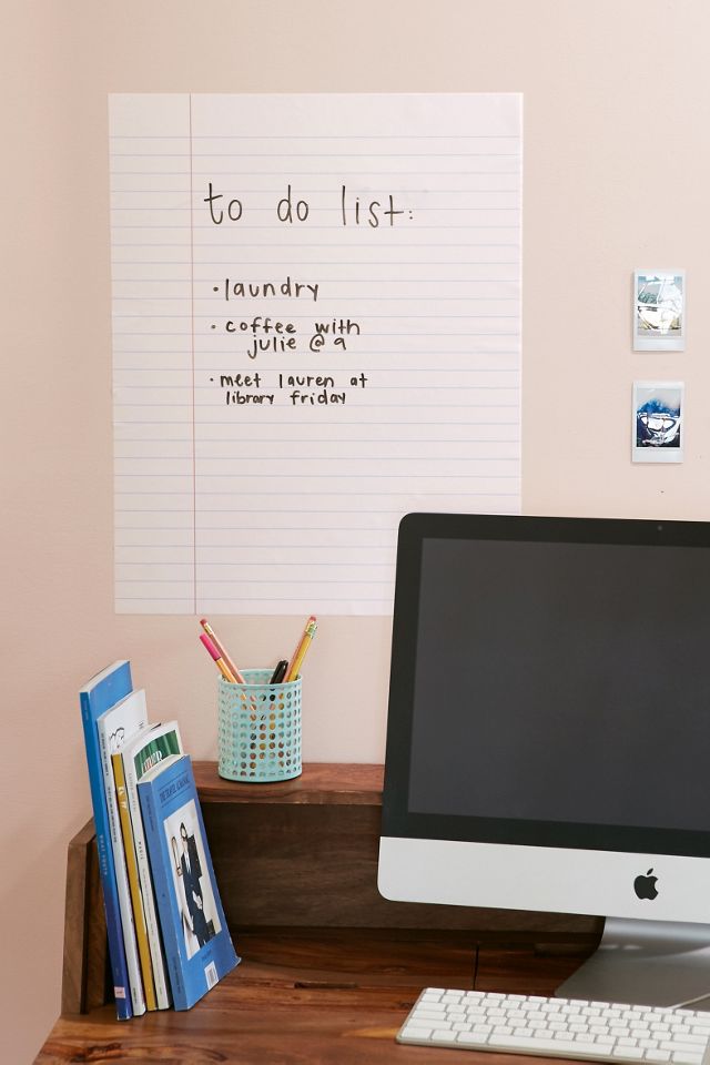 Walls Need Love DryErase Notebook Wall Decal Urban Outfitters