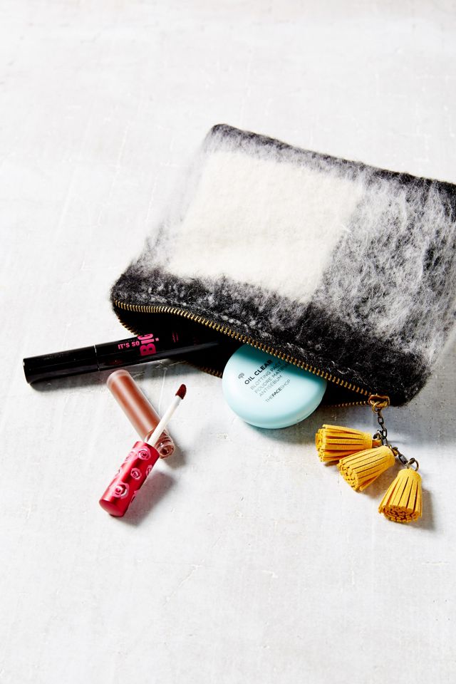 Brushed Wool Makeup Bag Urban Outfitters