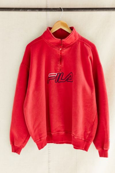 fila quarter zip sweatshirt