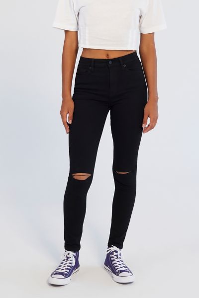 urban outfitters black ripped jeans