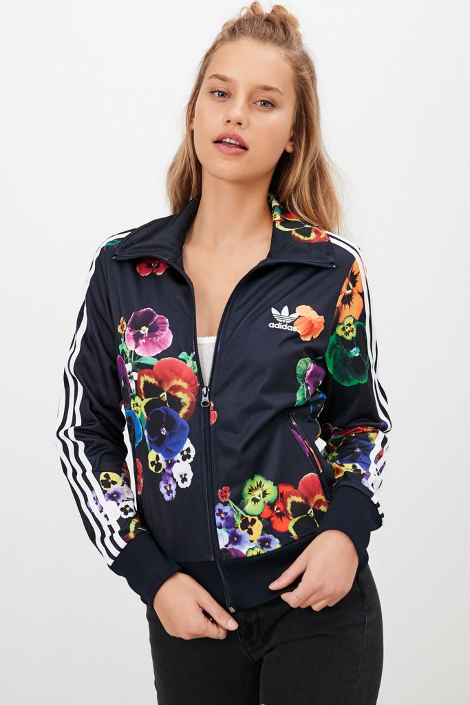 adidas firebird flower track top adidas firebird flower track top