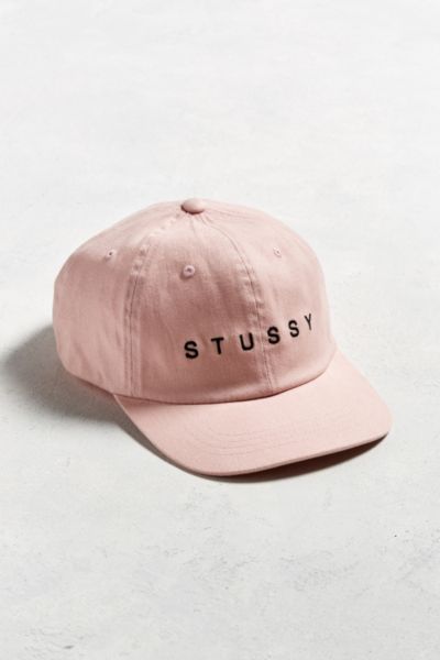 pink stussy beanie