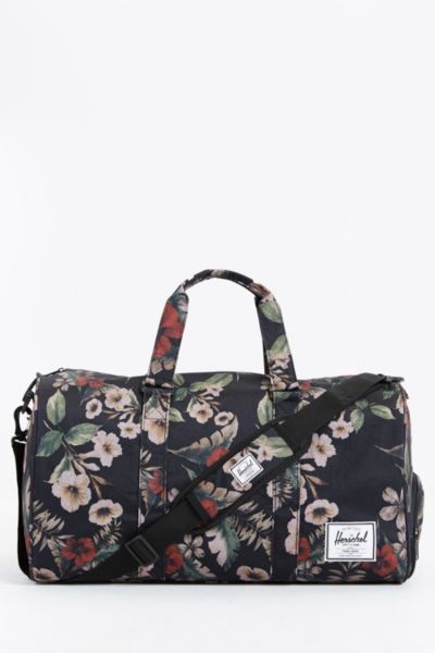 herschel floral duffle bag