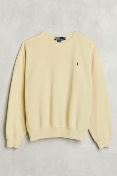 pale yellow crew neck