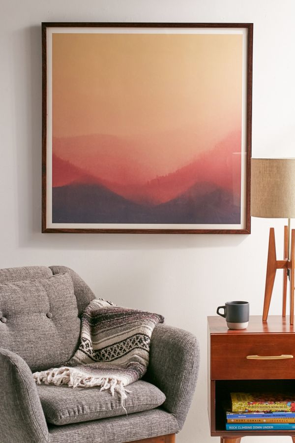 Hallwood Sunset Fog Art Print Urban Outfitters
