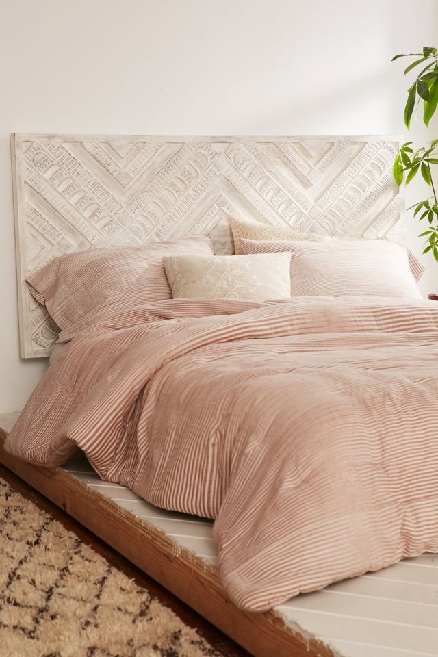 Amira Carved Wood Headboard Urban Outfitters