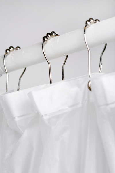 Metal Roller Shower Curtain Hooks Set | Urban Outfitters