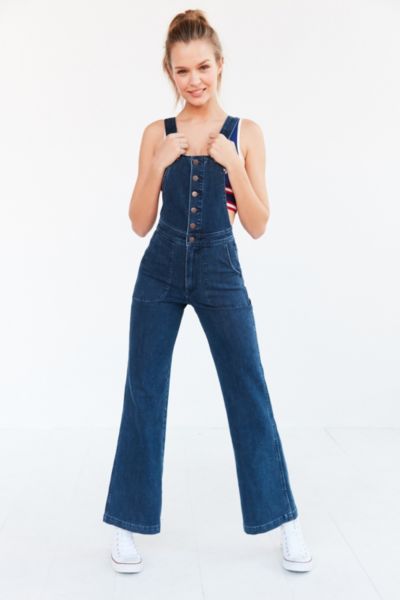 overall bell bottom jeans