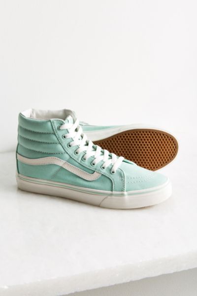 aqua high top vans