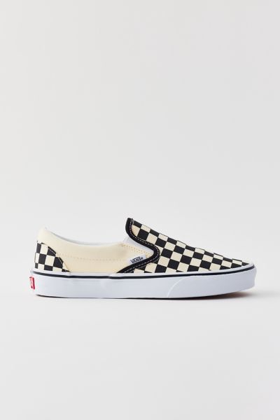 womens vans checkered slip ons