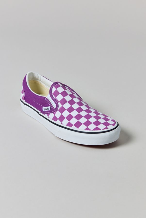 Slide View: 2: Vans Women's Classic Checkerboard Slip-On Sneaker