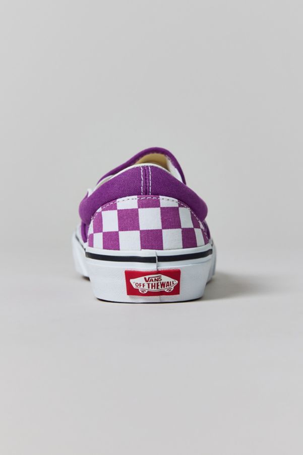 Slide View: 3: Vans Women's Classic Checkerboard Slip-On Sneaker