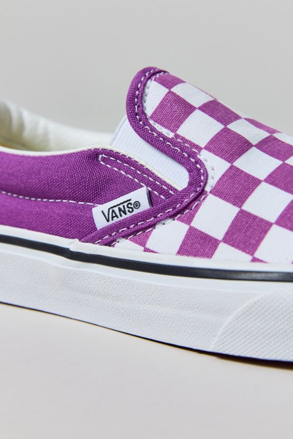 Slide View: 4: Vans Women's Classic Checkerboard Slip-On Sneaker