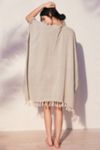 Beach Blanket Feeder Stripe Duster Poncho #3