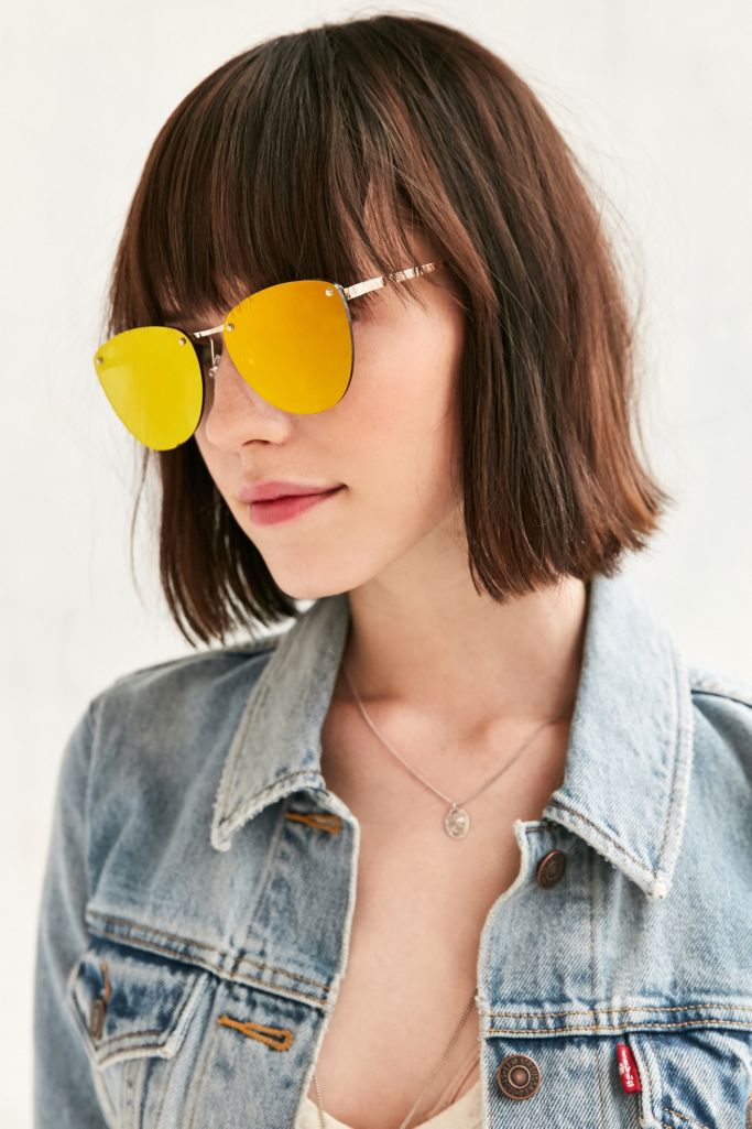 Spacewoman Rimless Frame Sunglasses Urban Outfitters 9875