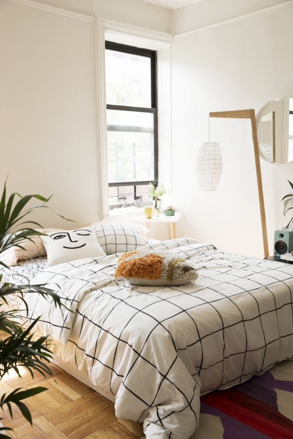 Wonky Grid Duvet Cover Urban Outfitters