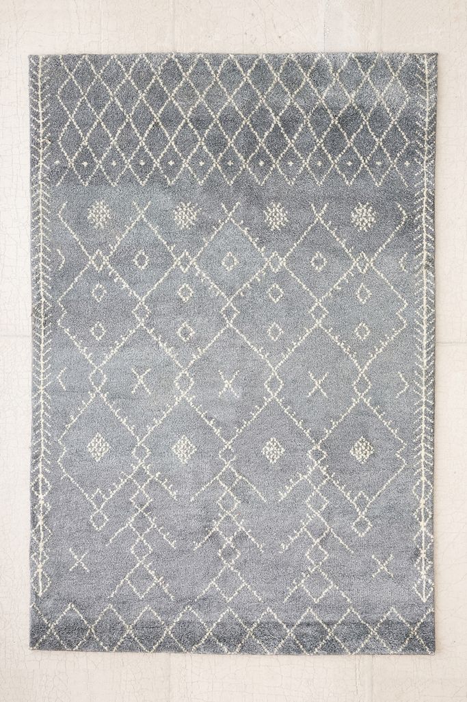 Geo Symbols Shag Rug Urban Outfitters