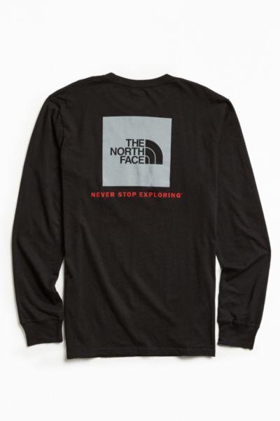 north face box logo long sleeve