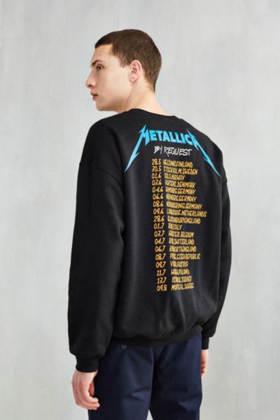 metallica crew neck sweatshirt