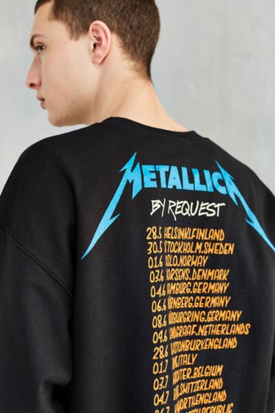 metallica crew neck sweatshirt