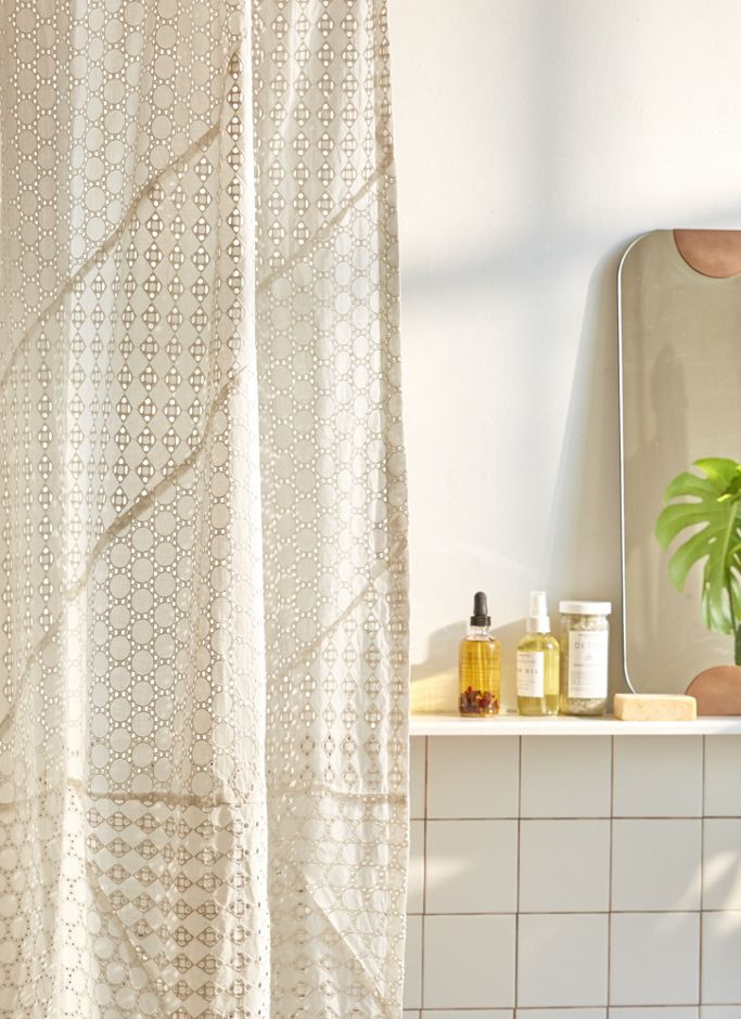 Freya Eyelet Shower Curtain Urban Outfitters