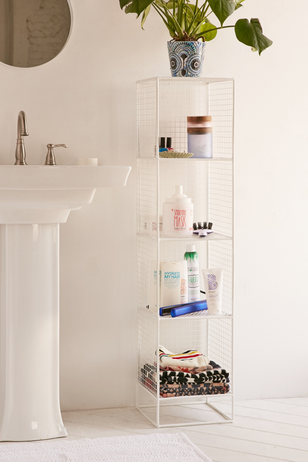 Slim Perforated Metal Storage Urban Outfitters