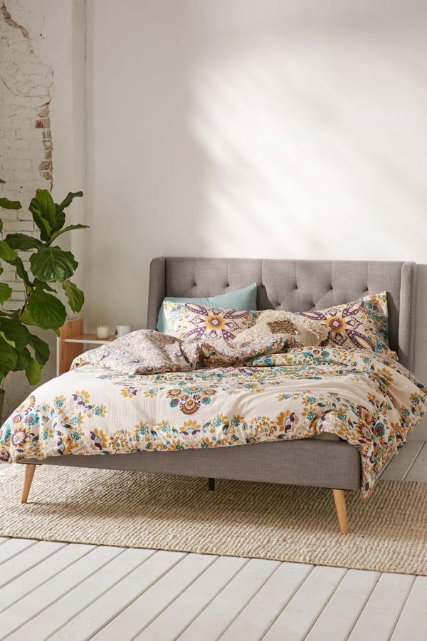 Esme Tufted Platform Bed Urban Outfitters