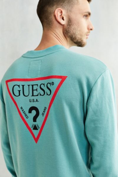 green guess sweatshirt