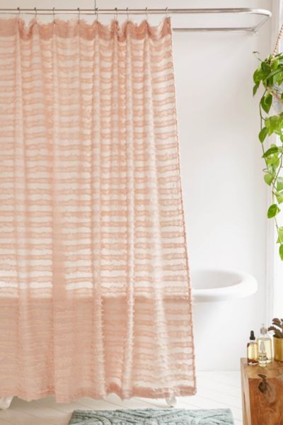 Eyelash Fringe Shower Curtain | Urban Outfitters