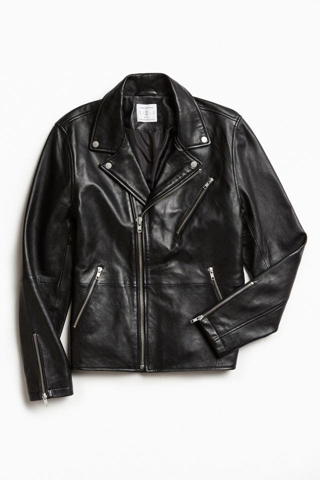 UO Napoli Leather Moto Jacket | Urban Outfitters