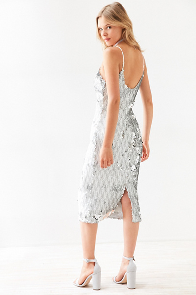 bodycon sparkly midi dress