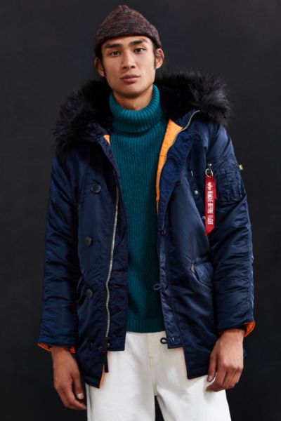 alpha industries slim fit parka