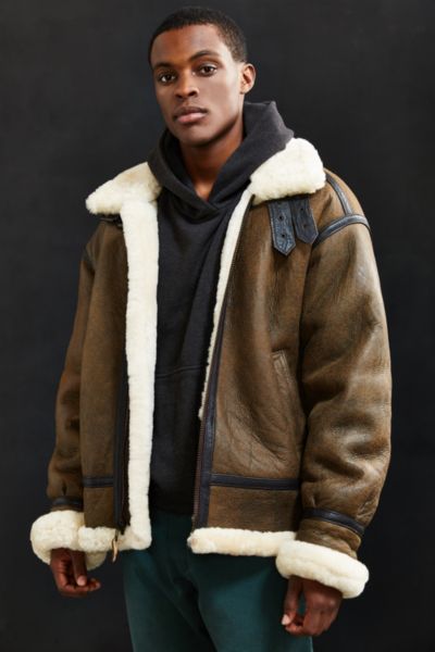 alpha industries shearling jacket