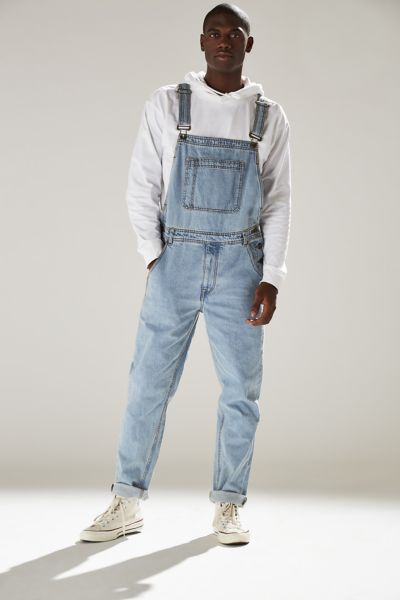 grey denim overalls