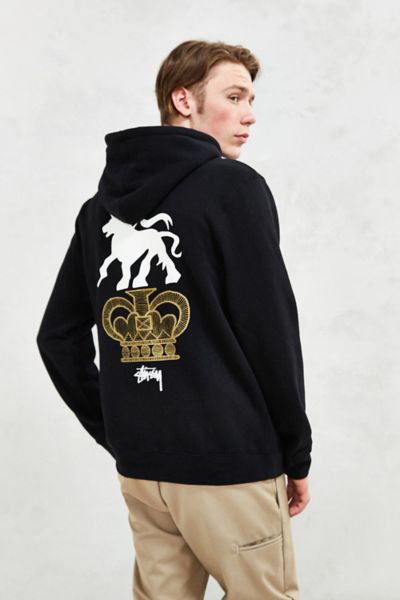 stussy lion hoodie