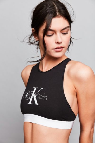 calvin klein high neck sports bra