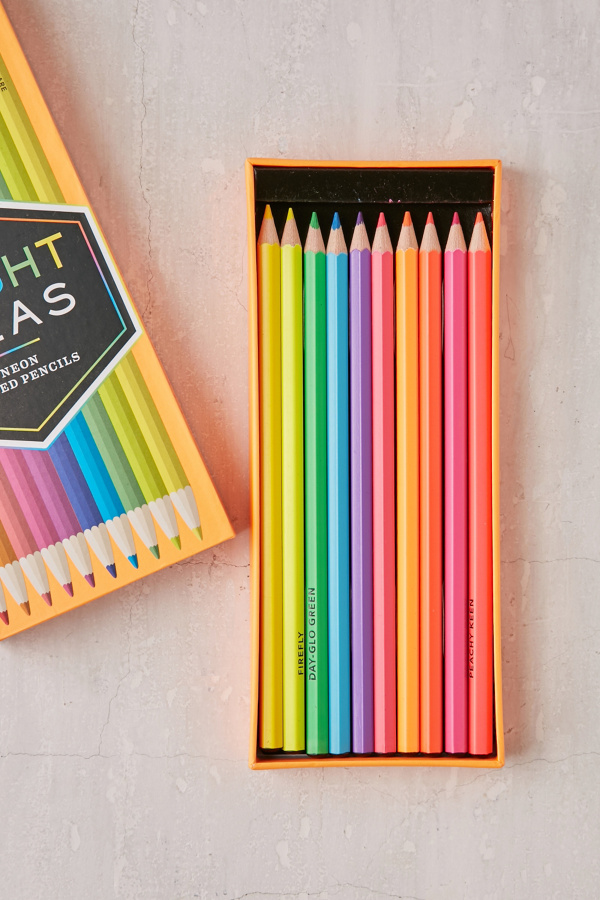 Neon Colored Pencils Set Urban Outfitters