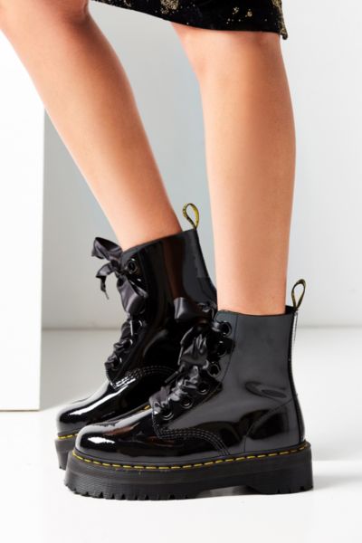 black patent molly lolita boots