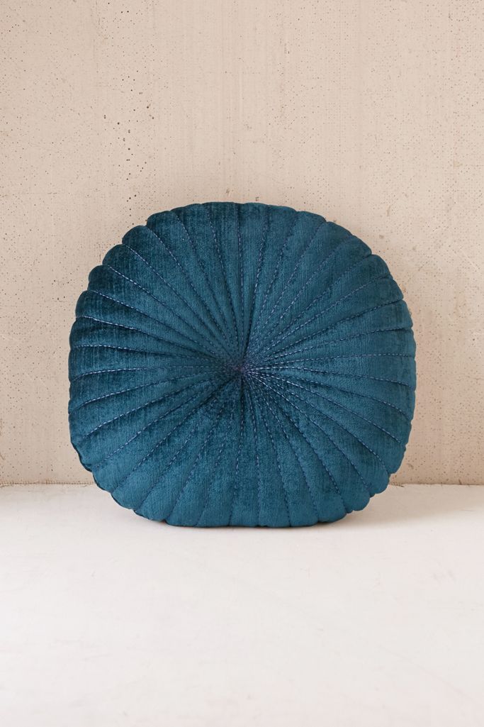 Shelly Round Velvet Pillow Urban Outfitters