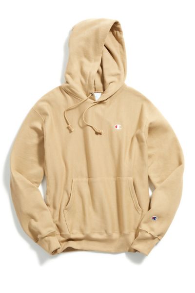 champion reverse weave hoodie sweatshirt yellow