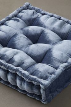 Slide View: 3: Ruthie Velvet Floor Pillow