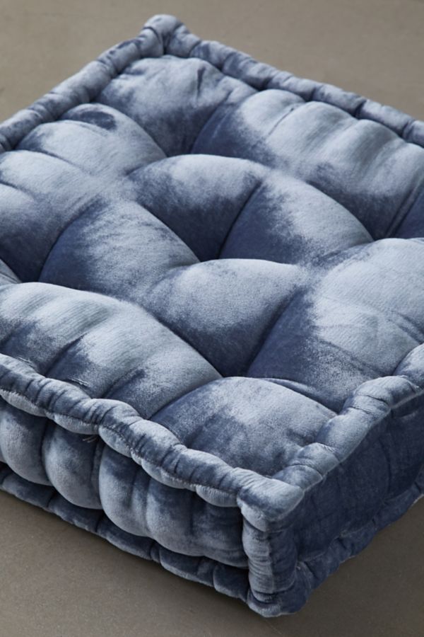 Slide View: 3: Ruthie Velvet Floor Pillow