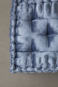 Slide View: 4: Ruthie Velvet Floor Pillow